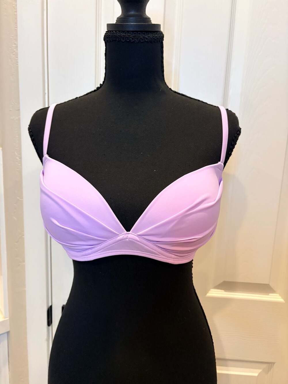 Smart & Sexy Bikini Top Size 34C Purple Swim Secret (137)